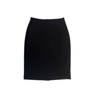 Eileen Fisher Womens Black Wool Blend Pencil Skirt Size Small